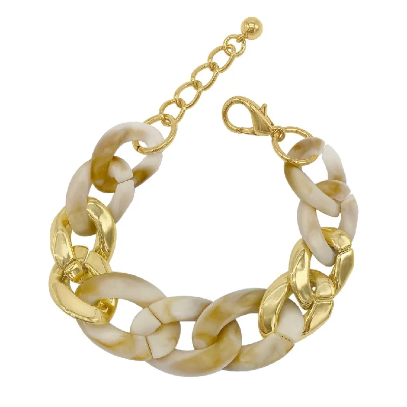 Elegant Jewelry, Affordable Luxury – Shop Now Tarnish Resistant 14k Gold Plated Oversized Oval Link Bracelet