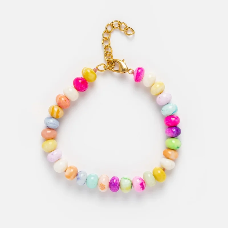 Elegant Necklaces And Bracelets At Limited-Time Offers Pastel Candy Opal Beaded Bracelet