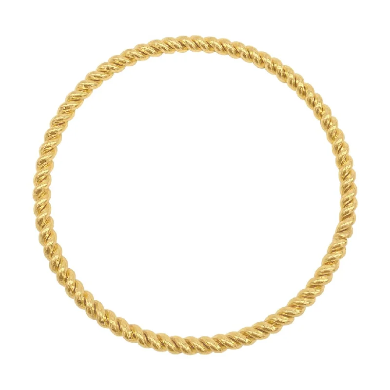 Save On Luxury Jewelry Pieces – Limited-Time Offers Tarnish Resistant 18k Gold Plated Rope Bangle Bracelet