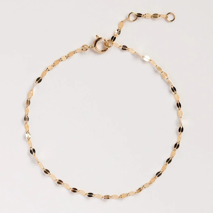 Discounted Luxury Jewelry – Shine Without The Splurge Solid Gold Bold Sparkle Link Chain Bracelet