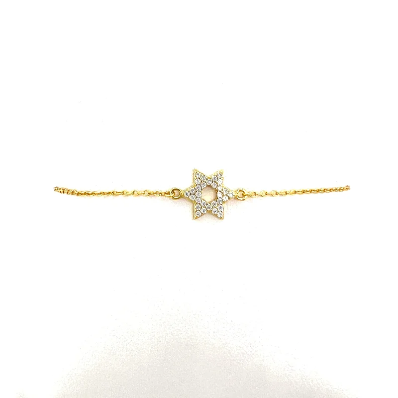 Modern Jewelry At Exclusive Discounts – Shop Today STAR OF DAVID PAVE BRACELET