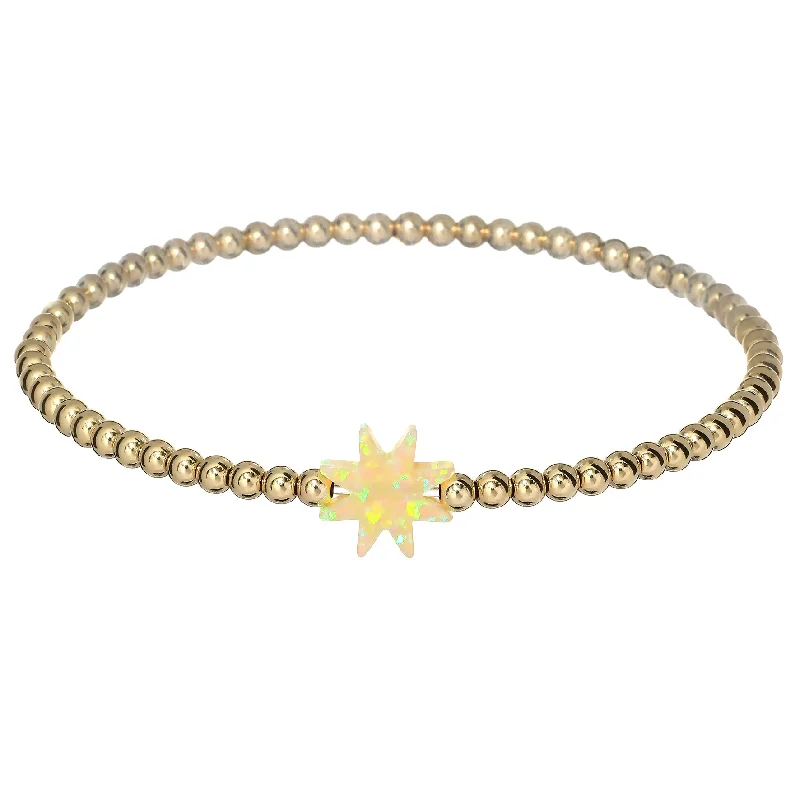 Final Call – Shop Exquisite Jewelry Before It's Gone "SUN" Opal Charm and Gold Filled Ball Beaded Bracelet