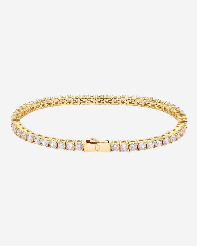 Chic And Stylish Jewelry At Exclusive Prices TENNISBOY BRACELET. - 4MM 18K GOLD