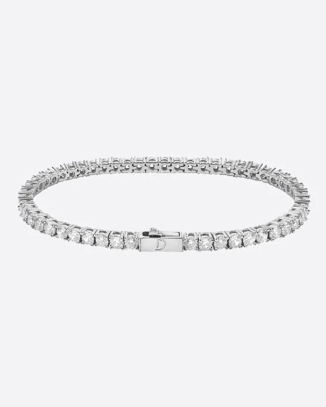 Don't Miss Our Biggest Jewelry Sale Of The Season TENNISBOY BRACELET. - 4MM WHITE GOLD