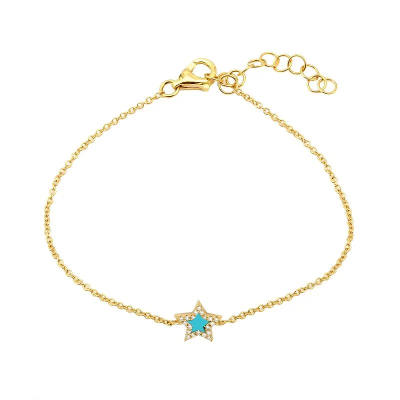 Limited-Stock Jewelry Clearance – Grab Your Favorites Now Turquoise Diamond Star