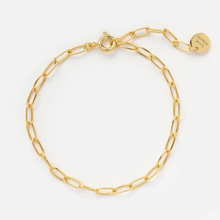 High-End Sparkle, Low-End Prices – Jewelry Sale Live Vermeil Paperclip Bracelet