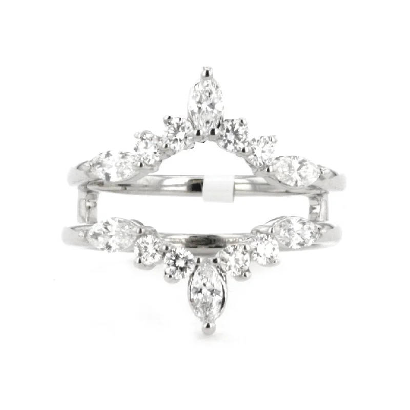 Shop Stylish Jewelry Now And Save Big 1.26 ctw Diamond Guard Contour Band