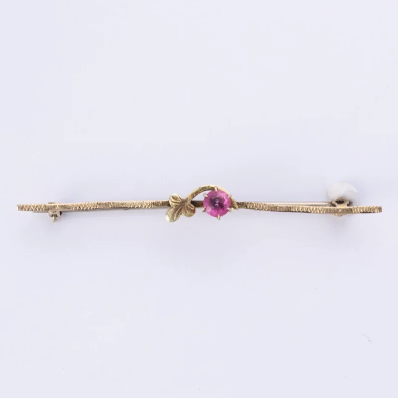 Must-Have Jewelry Pieces At Reduced Prices 10k Round Paste Glass Brooch | 0.25ct