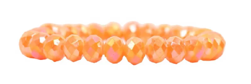 Special Deals On Handcrafted And Designer Jewelry Stacker Stretch Bracelet - Hot Orange