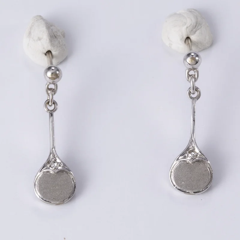 Stunning Jewelry At Even More Stunning Prices 14k White Gold Diamond Earrings | 0.025ctw