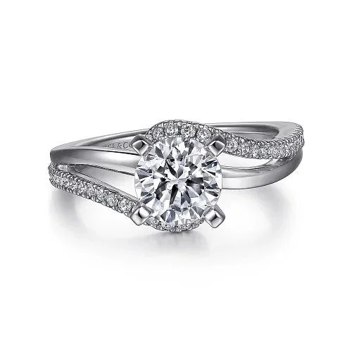 Dazzling Deals On Necklaces, Bracelets, And More 14K White Gold Round Bypass Diamond Engagement Ring