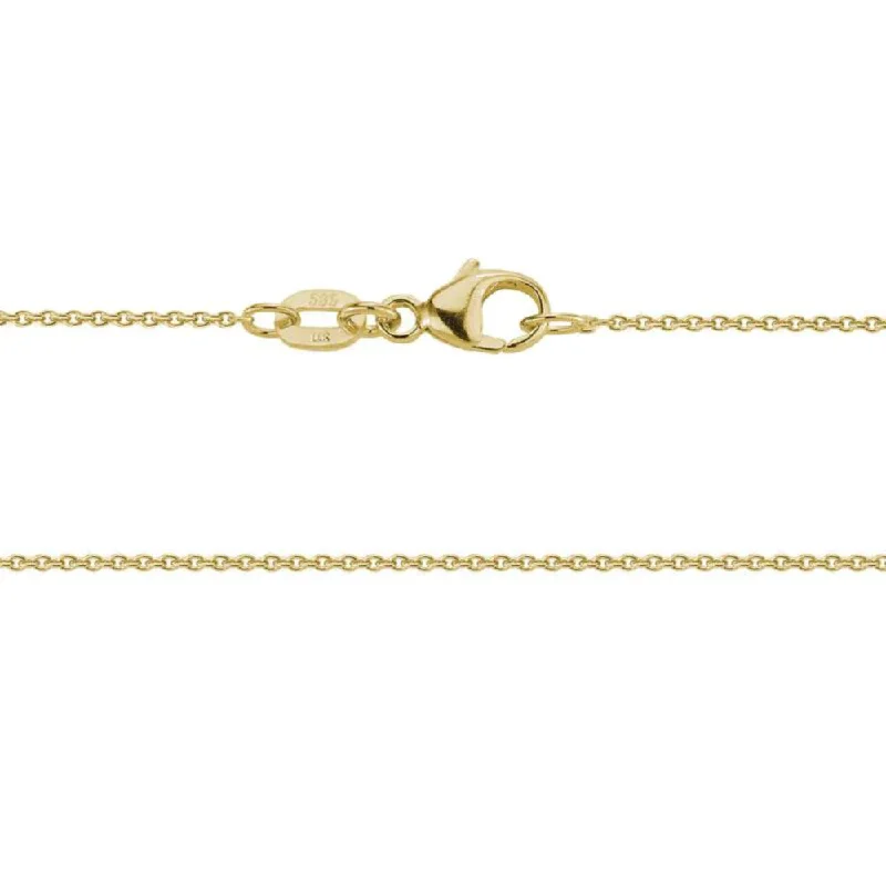 Elegant Rose Gold Jewelry For A Stylish Touch 14k Yellow Gold Cable Chain, 20"