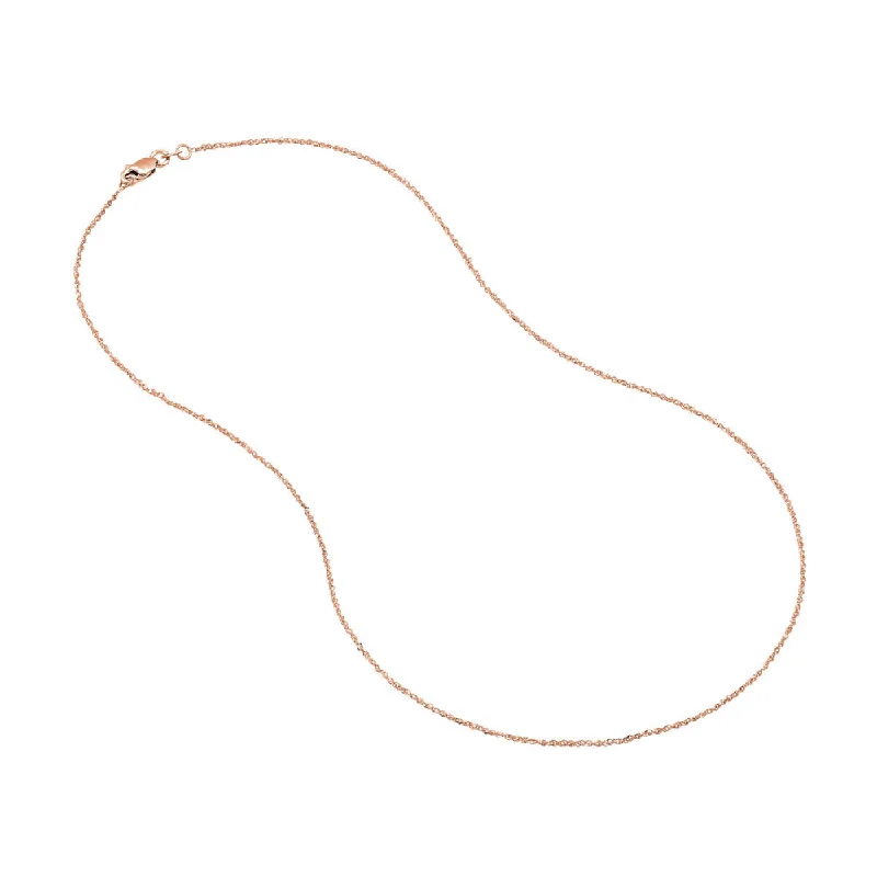 Affordable Elegance – Premium Jewelry At Special Prices 14R 1.15mm Sparkle Singapore Chain w/ Lobster Clasp 20"