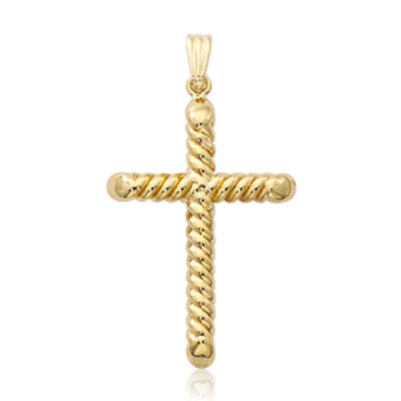 Exclusive Online Discounts On Stylish Jewelry 14Y Cross Pendant Small Swirl on 18" Chain