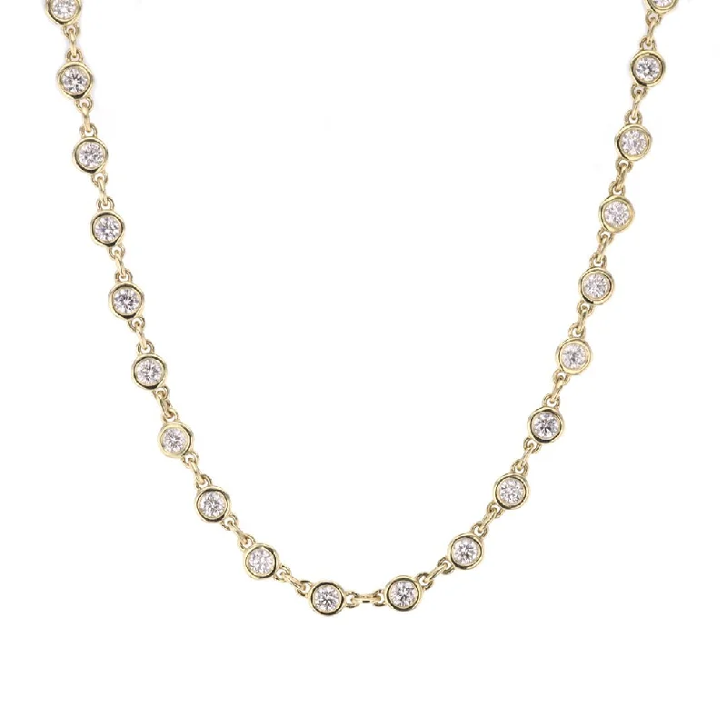 Timeless Elegance Now At Special Discounts 2.75 ctw Diamonds By The Yard Necklace