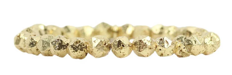 Last Chance To Grab Your Favorite Jewelry At A Discount Stacker Stretch Bracelet - Gold Lava Star Cut