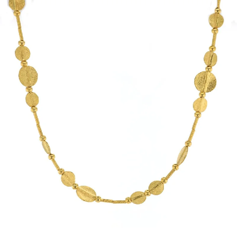 Must-Have Jewelry Pieces At Reduced Prices 24K Hammered Discs Necklace