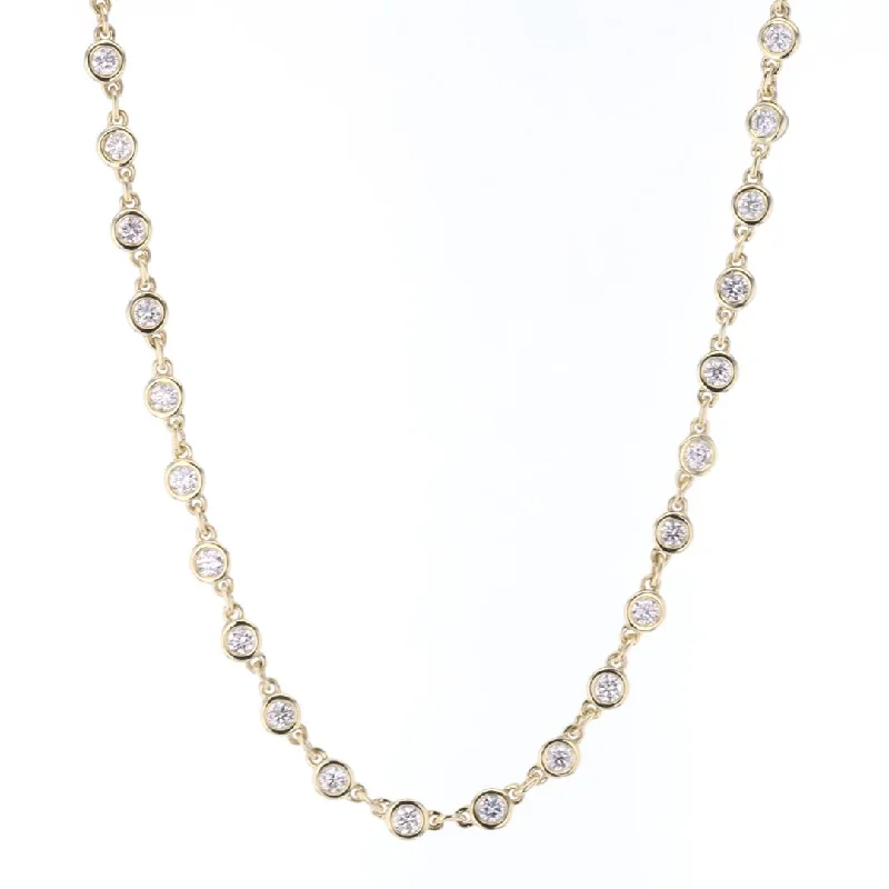 Jewelry Clearance Sale – Final Reductions 3.12 ctw Diamonds By The Yard Necklace