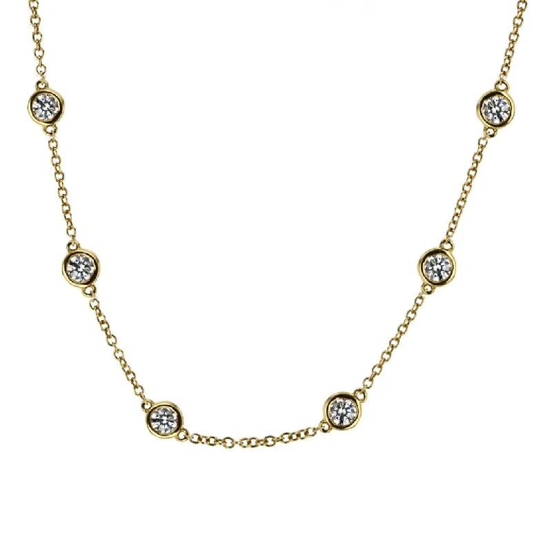 Waterproof Stainless Steel Jewelry For Lasting Beauty 26" 5.09 ctw Diamonds By The Yard Necklace