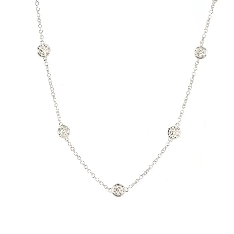 Luxury Jewelry At Budget-Friendly Prices – Grab Yours Now 25" 6.09 ctw Diamond By The Yard Necklace