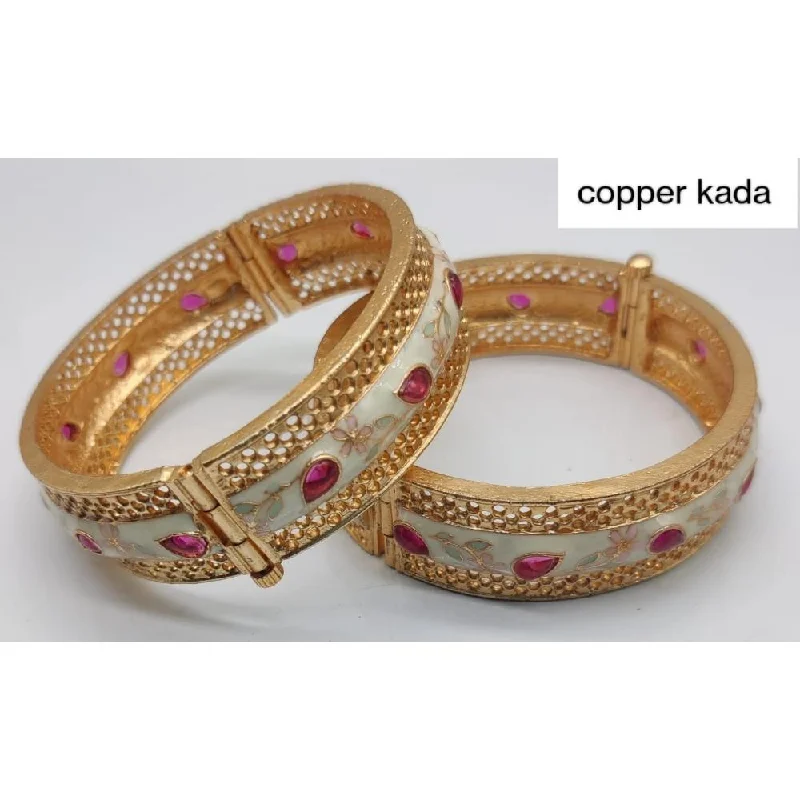 Luxury Jewelry Sale – Elegant Styles At Unbeatable Prices Akruti Collection Gold Plated Meenakari  Openable Kada