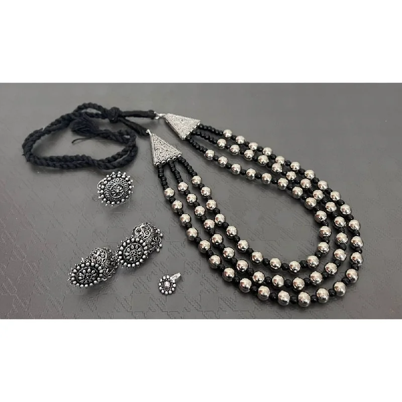 Best Jewelry Sale Prices – Limited-Time Offer Akruti Collection Oxidised Combo Set