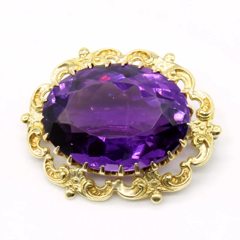 Exclusive Jewelry Sale – Shine For Less Amethyst Brooch | 16.60ct |