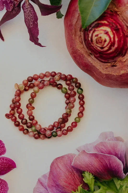 Versatile Layering Jewelry For Effortless Chic Stretchy Bracelet - Pink Tourmaline