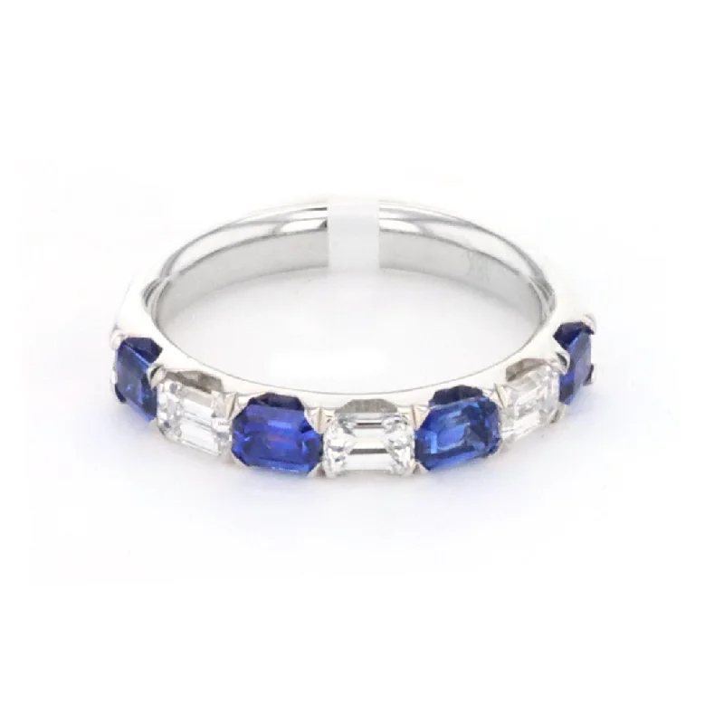 Elegant Jewelry, Affordable Luxury – Shop Now Blue Sapphire & Diamond Band