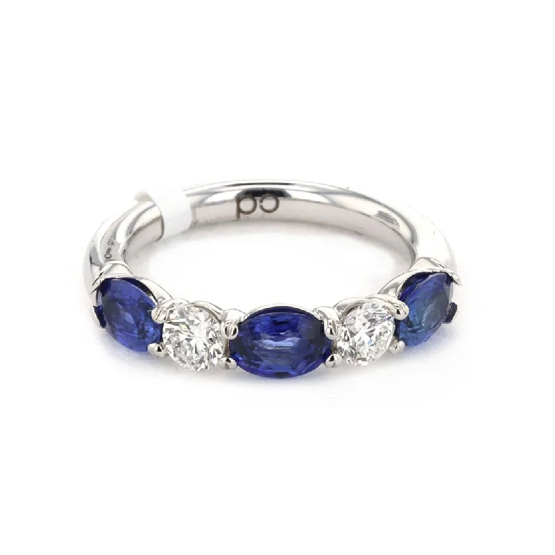 Elegant Jewelry At Unbeatable Offers – Shop Before It's Gone Blue Sapphire & Diamond Band