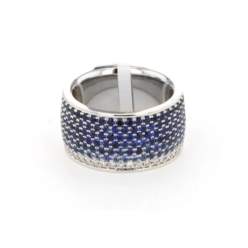 Limited-Time Jewelry Sale – Elegant Styles At Less Blue Sapphire & Diamond Eternity Band