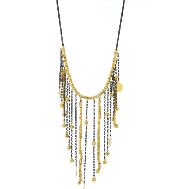 Accessorize For Less – Luxury Jewelry At Affordable Prices Cascading Hammered Bead Necklace