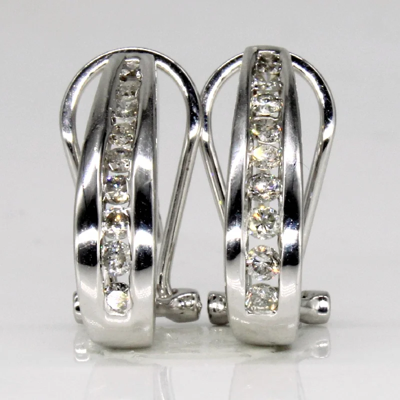 Luxury Meets Affordability – Jewelry Sale Now Live Channel Set Diamond Earrings | 0.26ctw |