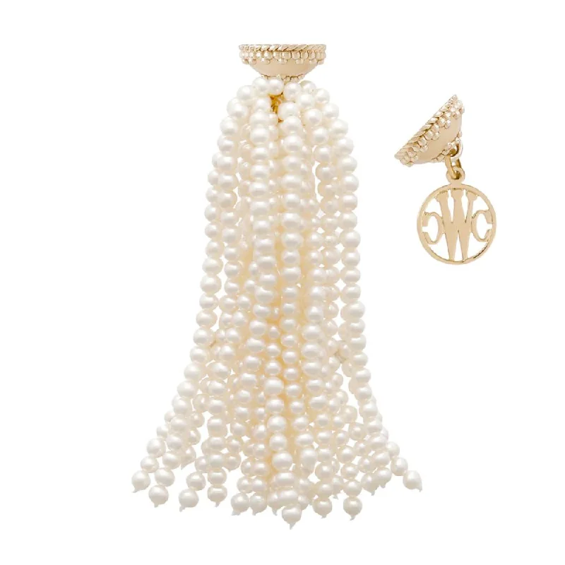 The Jewelry Sale You've Been Waiting For Is Here Clara Williams White Pearl Tassel