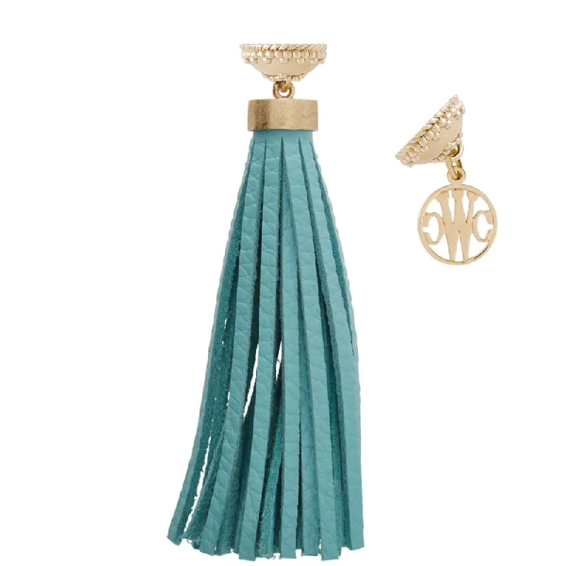 Personalized Engraved Jewelry For Meaningful Gifts Clara Williams Baja Teal Tassel