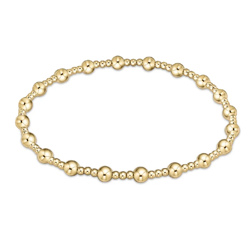 Get The Jewelry You Love At A Price You Love enewton 6.25" Classic Sincerity Pattern Beaded Bracelet - Gold