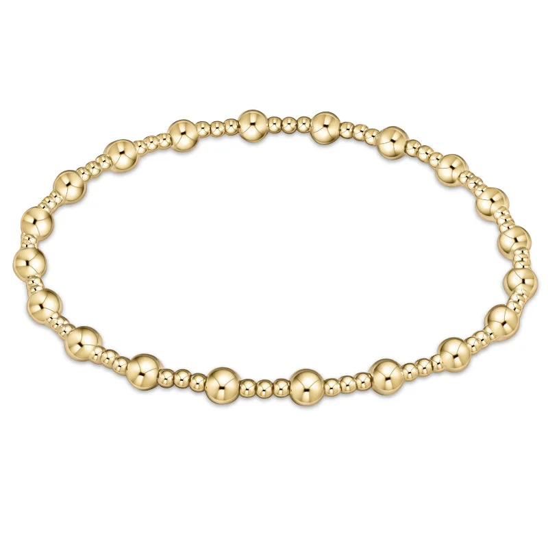 Seasonal Jewelry Clearance – Best Styles At The Lowest Prices enewton 7.25" extends Classic Sincerity Pattern 4mm - 6mm Bead Bracelet - Gold