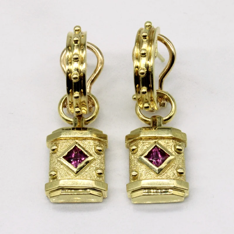Eco-Friendly Sustainable Jewelry For Conscious Buyers Garnet Drop Earrings | 0.26ctw |