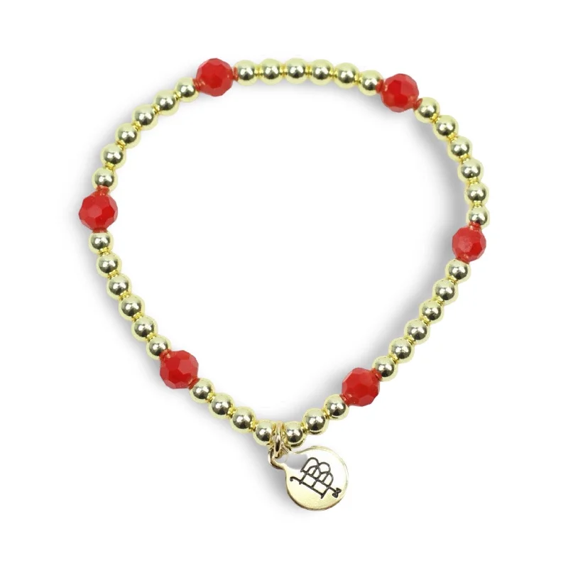 Affordable Elegance – Premium Jewelry At Special Prices Lexi Stacker Bracelet - Bright Red