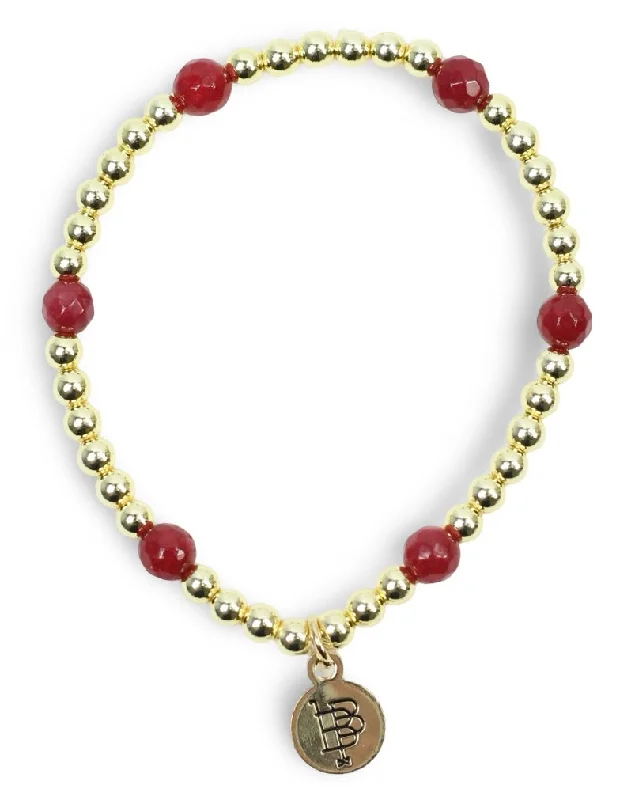 Beautiful Jewelry, Breathtaking Discounts – Hurry In Lexi Stacker Bracelet - Maroon