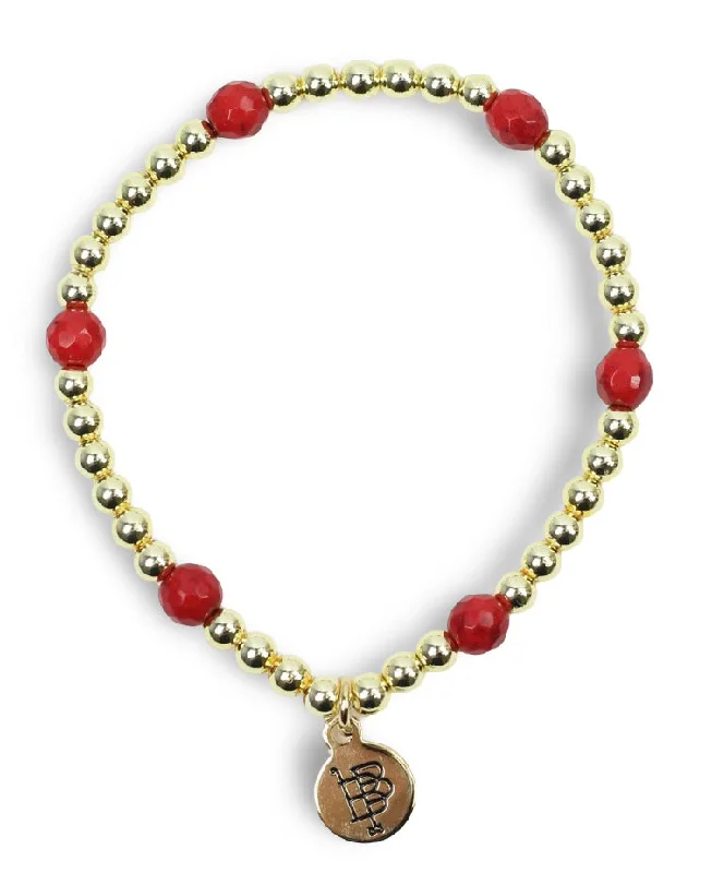 Chic And Stylish Jewelry At Discounted Prices Lexi Stacker Bracelet - Red