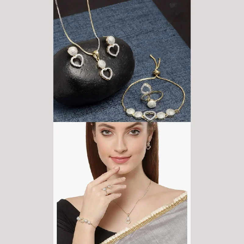 Modern Jewelry At Exclusive Discounts – Shop Today Lucentarts Jewellery Austrian Stone Jewellery Combo