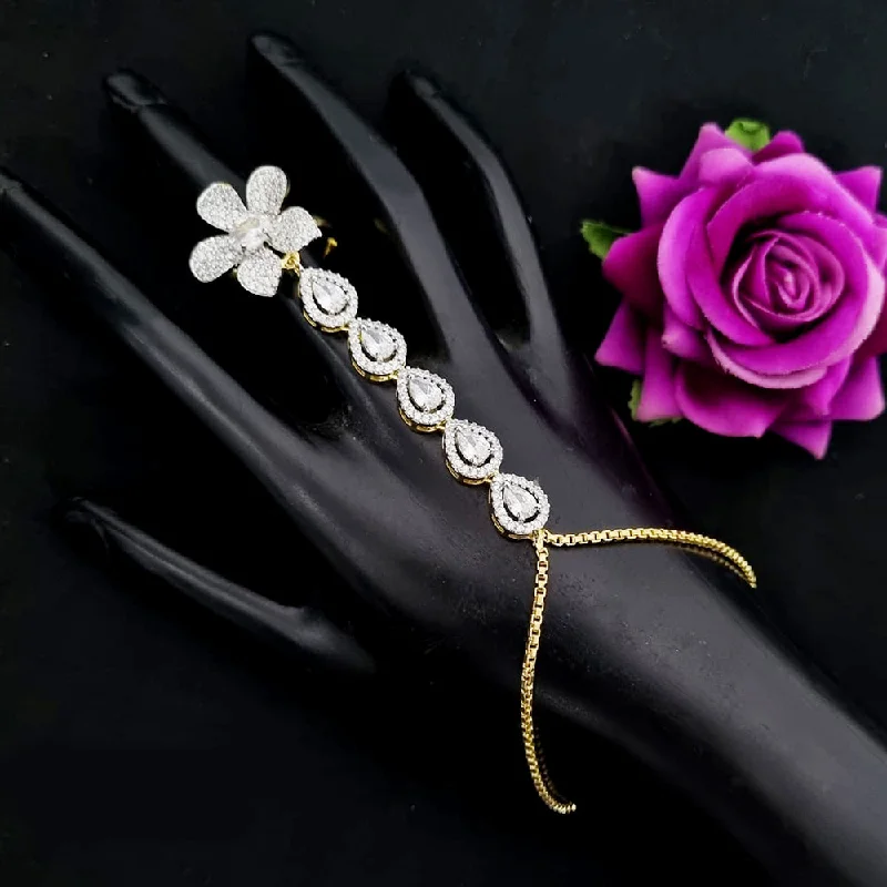 Celebrate Every Occasion With Sparkling Savings Lucentarts Jewellery Gold Plated Austrian Stone Hand Harness Celebrate Every Occasion With Sparkling Savings Lucentarts Jewellery Gold Plated Austrian Stone Hand Harness