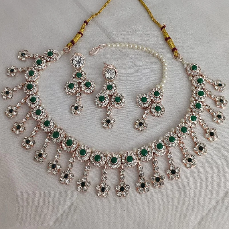 Premium Jewelry At Special Low Prices For A Limited Time Lucentarts Jewellery Gold Plated Austrian Stone Necklace Set