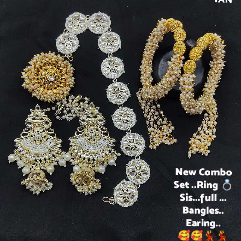 Upgrade Your Collection With Our Limited-Time Jewelry Sale Lucentarts Jewellery Gold Plated Jewellery Combo Set