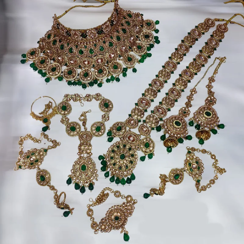 Save On Luxury Jewelry Pieces – Limited-Time Offers Lucentarts Jewellery Gold Plated Kundan Stone Bridal Necklace Set