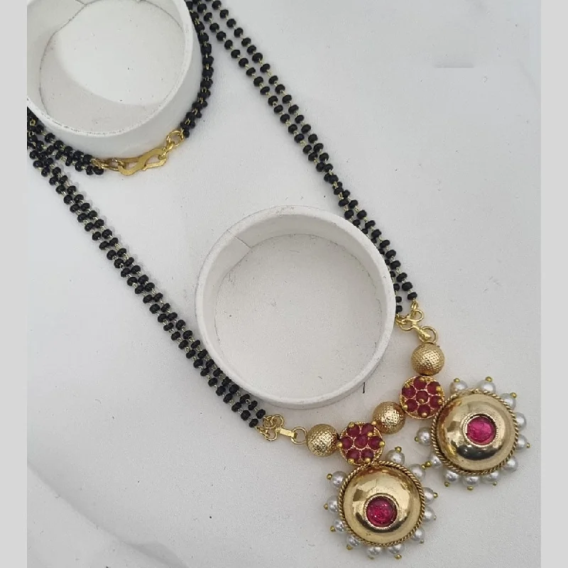 Sparkle More For Less – Jewelry Sale Happening Now Lucentarts Jewellery Gold Plated Pearls Long Manglasutra