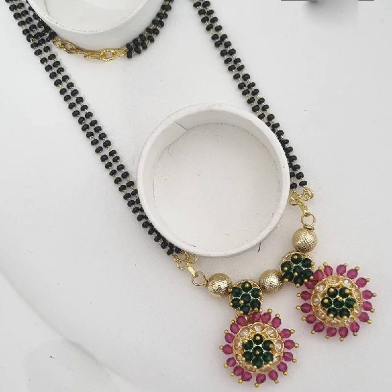 Dazzle With Discounts – Shop Jewelry On Sale Lucentarts Jewellery Gold Plated Pearls Long Manglasutra