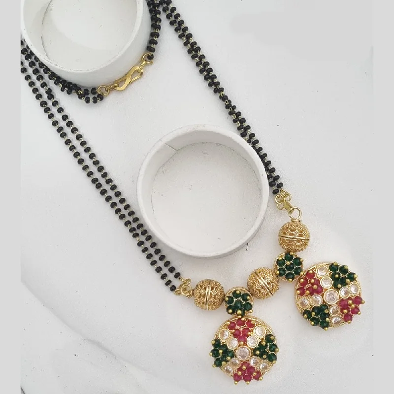 Timeless Jewelry At Special Discount Rates Lucentarts Jewellery Gold Plated Pearls Long Manglasutra