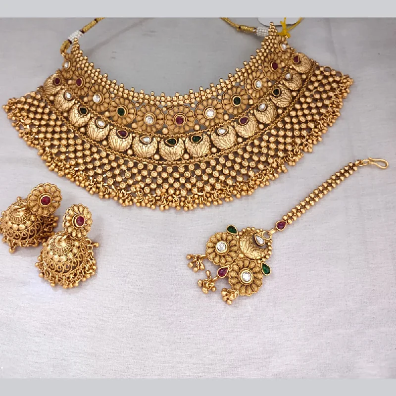 Exclusive Jewelry Discounts – Shop Now For Savings Lucentarts Jewellery Gold Plated Pota Stone Necklace Set
